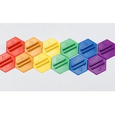 Cardboard Heroes Rainbow Hex Bases