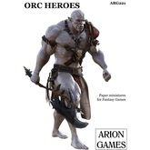 Paper Miniatures: Orc Heroes Set