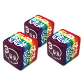 Deadly Doodles Rainbow d6 Dice Set