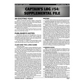 Captain's Log #54 Supplement