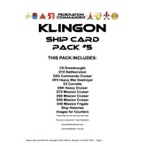 Federation Commander: Klingon Ship Card Pack #5