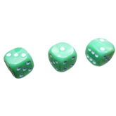 The Fantasy Trip: 14mm Mint d6 Dice Set 