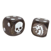 Dragon & Skull Dice Pack (Black Glitter)