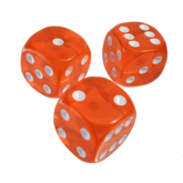 The Fantasy Trip: 14mm Coral d6 Dice Set