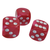 The Fantasy Trip: 14mm Hot Pink d6 Dice Set