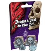 Dragon & Skull Dice Pack (Silver)