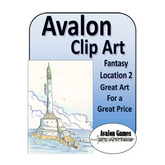 Avalon Clip Art, Fantasy Locations 2