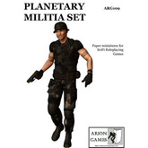 Paper Miniatures: Planetary Militia Set