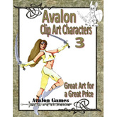 Avalon Clip Art Characters, Warrior Woman 1