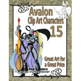 Avalon Clip Art Characters, Star Knight 4