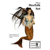 Paper Miniatures: Merfolk Set