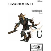 Paper Miniatures: Lizardmen II Set