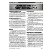 Captain's Log #47 Supplement